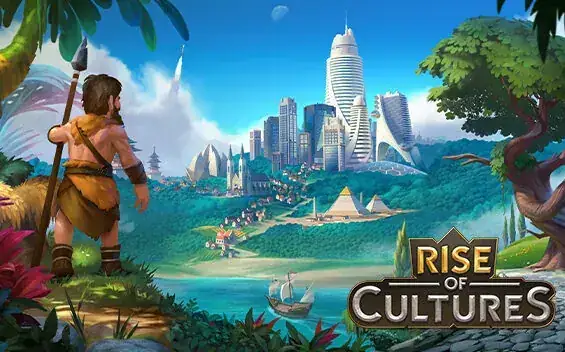 Colourful digital gaming scene